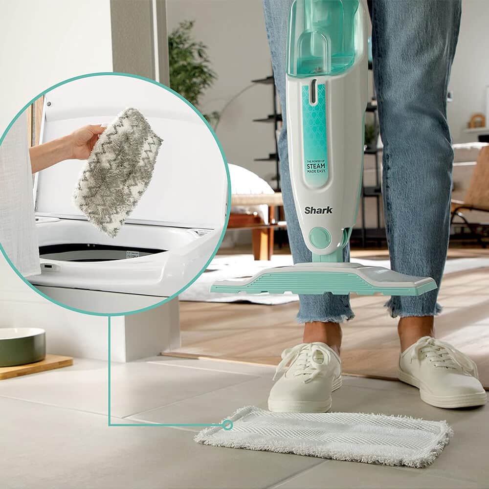 Steam Mop with 2 Dirt Grip Pads | Atwoods