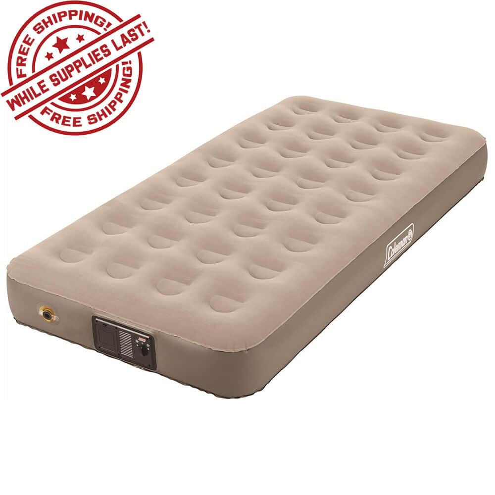QuickBed Elite Extra High Twin Airbed with 4D Built-In Pump | Atwoods