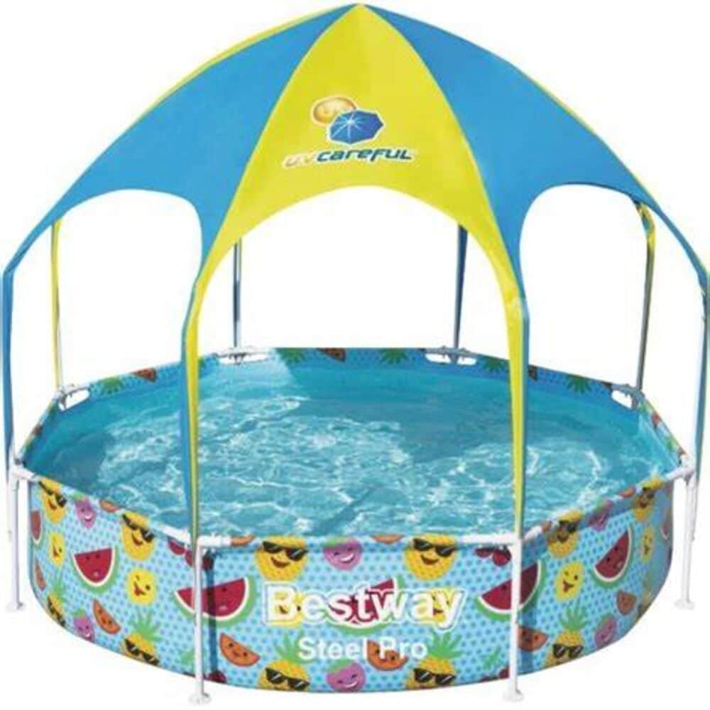 8 ft Steel Pro Splash-n-Shade Above Ground Pool | Atwoods