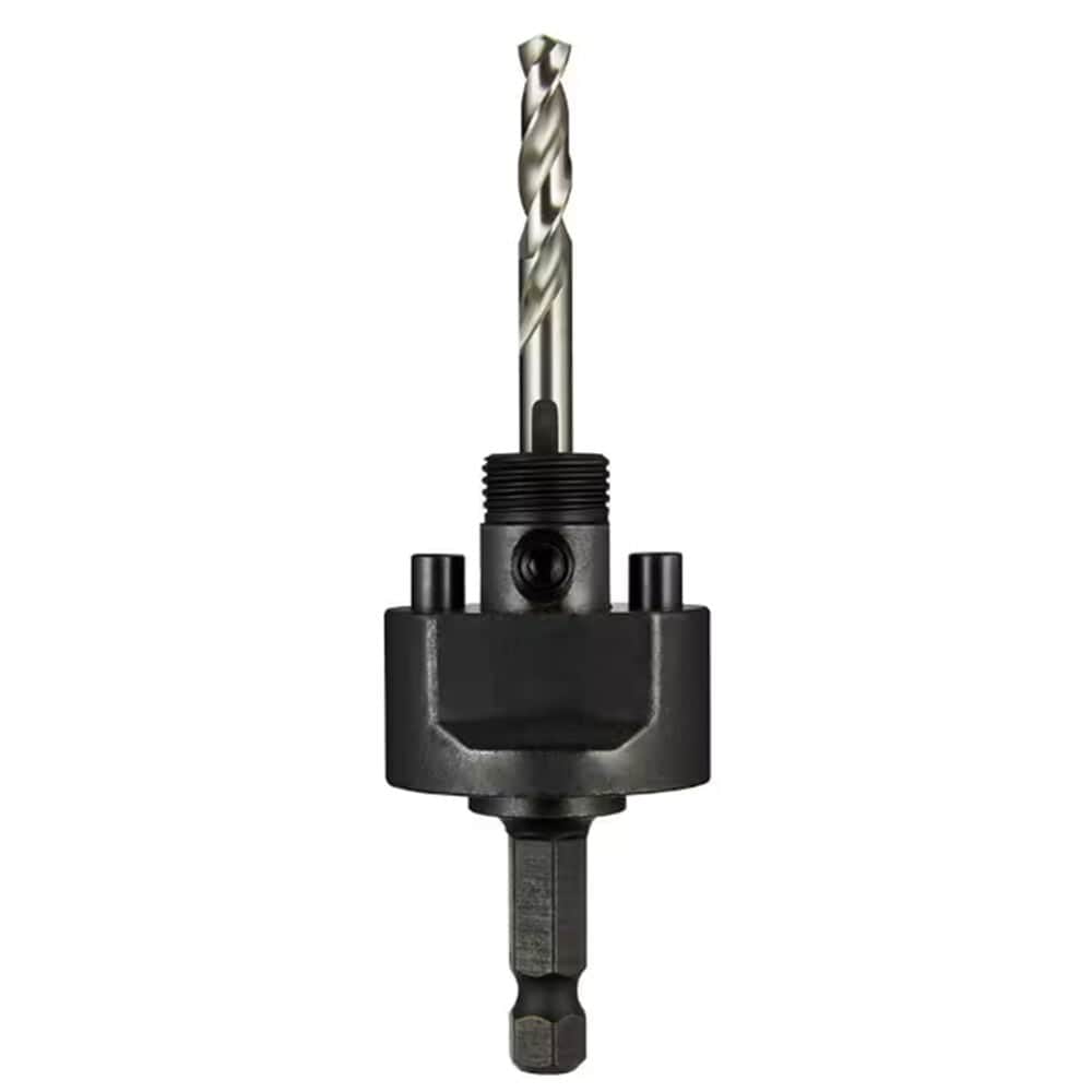 3/8 in Quick Change Large Hole Saw Arbor with Pilot Drill Bit