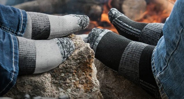 Noble Socks by the Fire