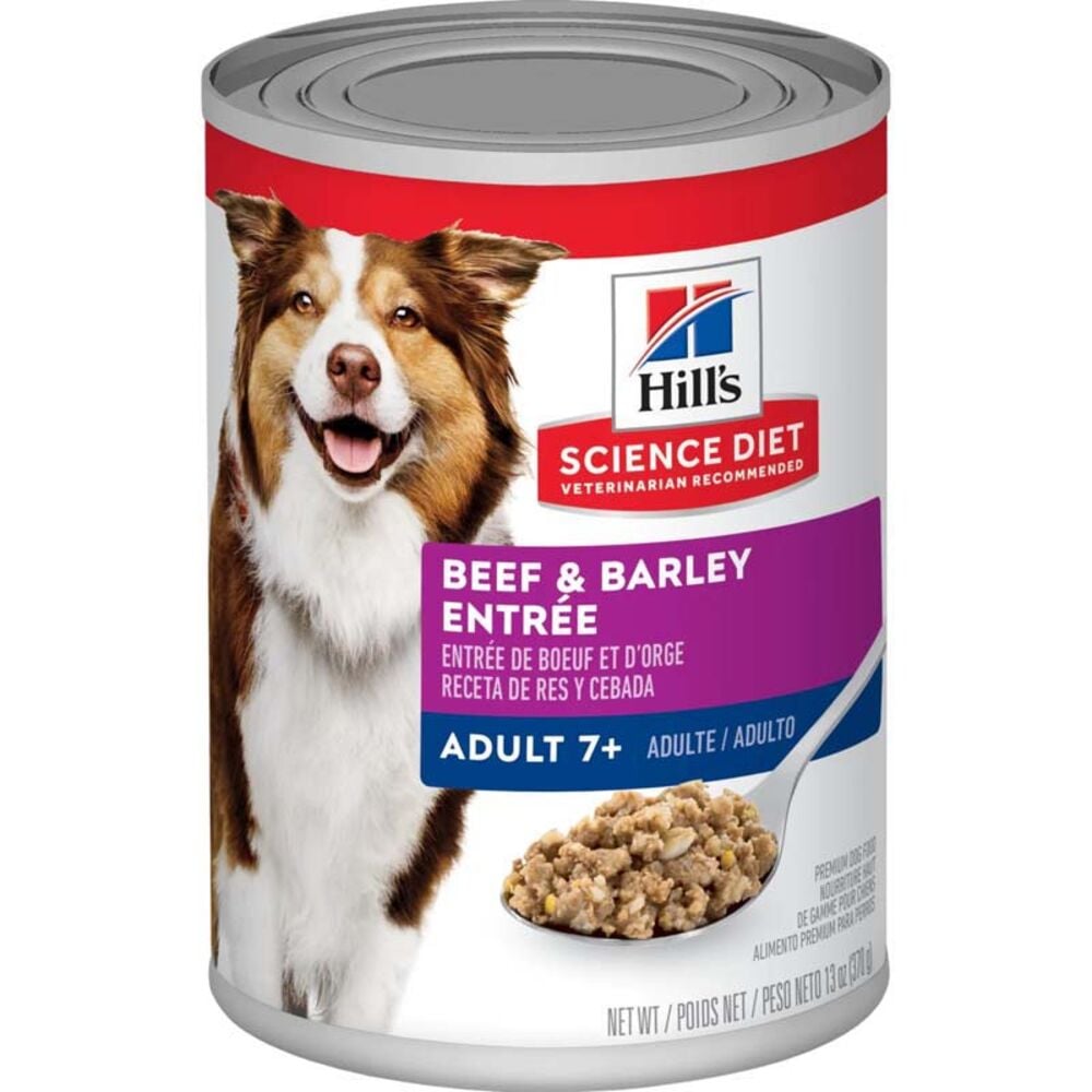 image of Wet Adult 7+ Dog Food- Beef and Barley Entrée, 13 oz