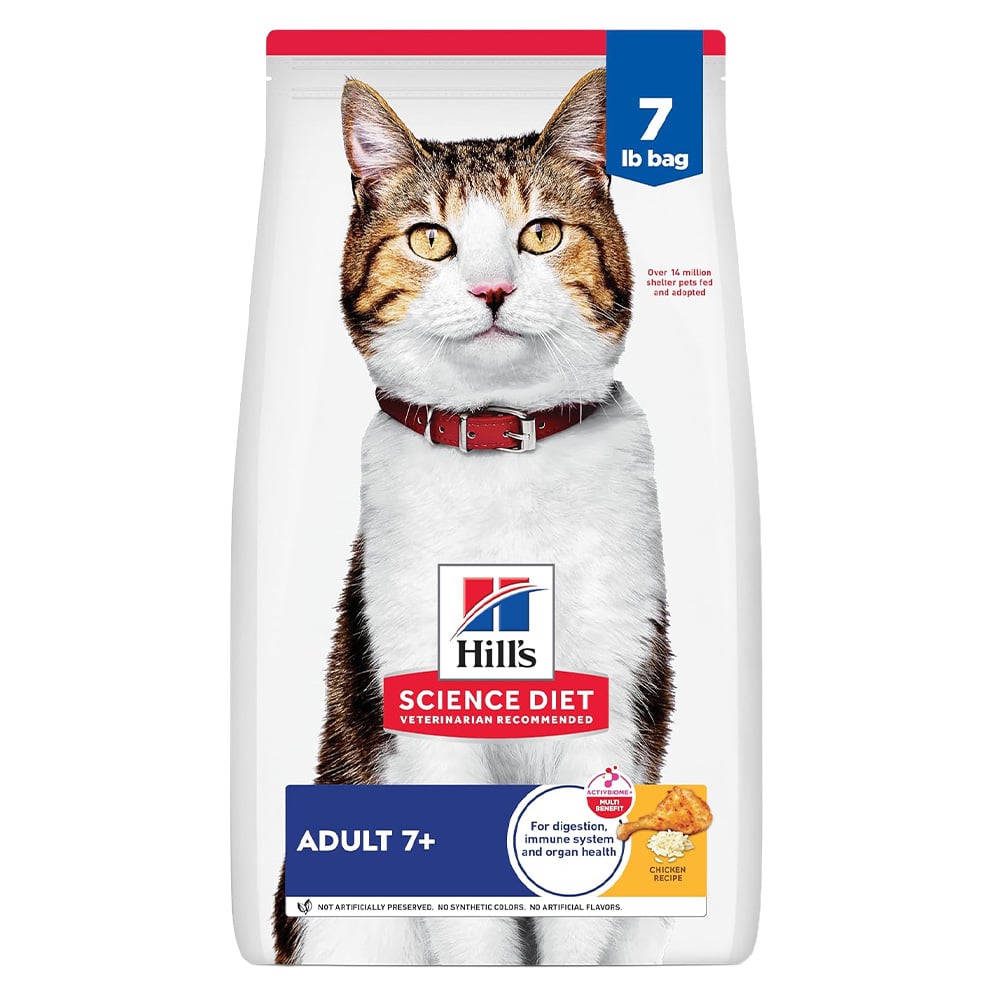 image of Adult 7+ Chicken Dry Cat Food