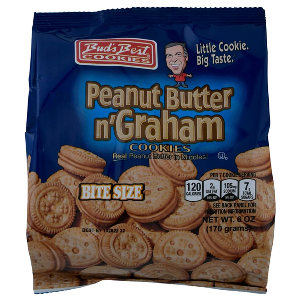 image of Bite Size Peanut Butter n' Graham Cookies, 6 oz