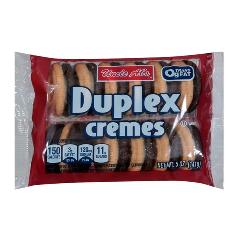 image of Duplex Cremes Sandwich Cookies, 5 oz