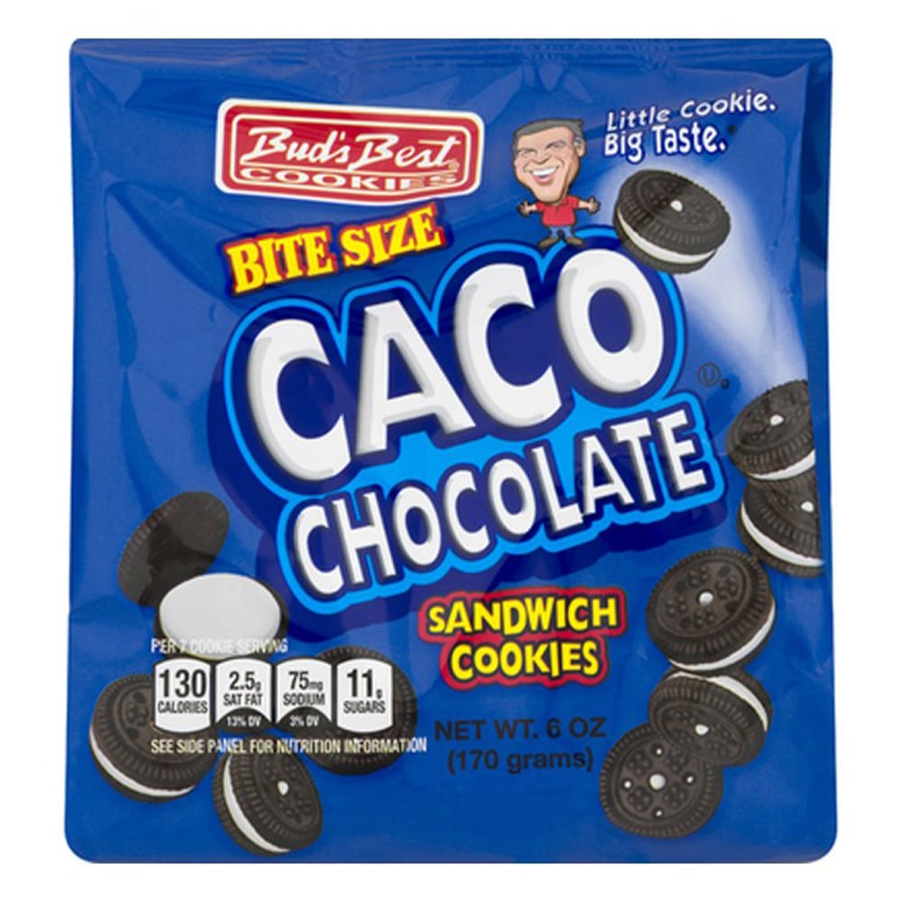 image of Bite Size CACO Chocolate Sandwich Cookies, 6 oz