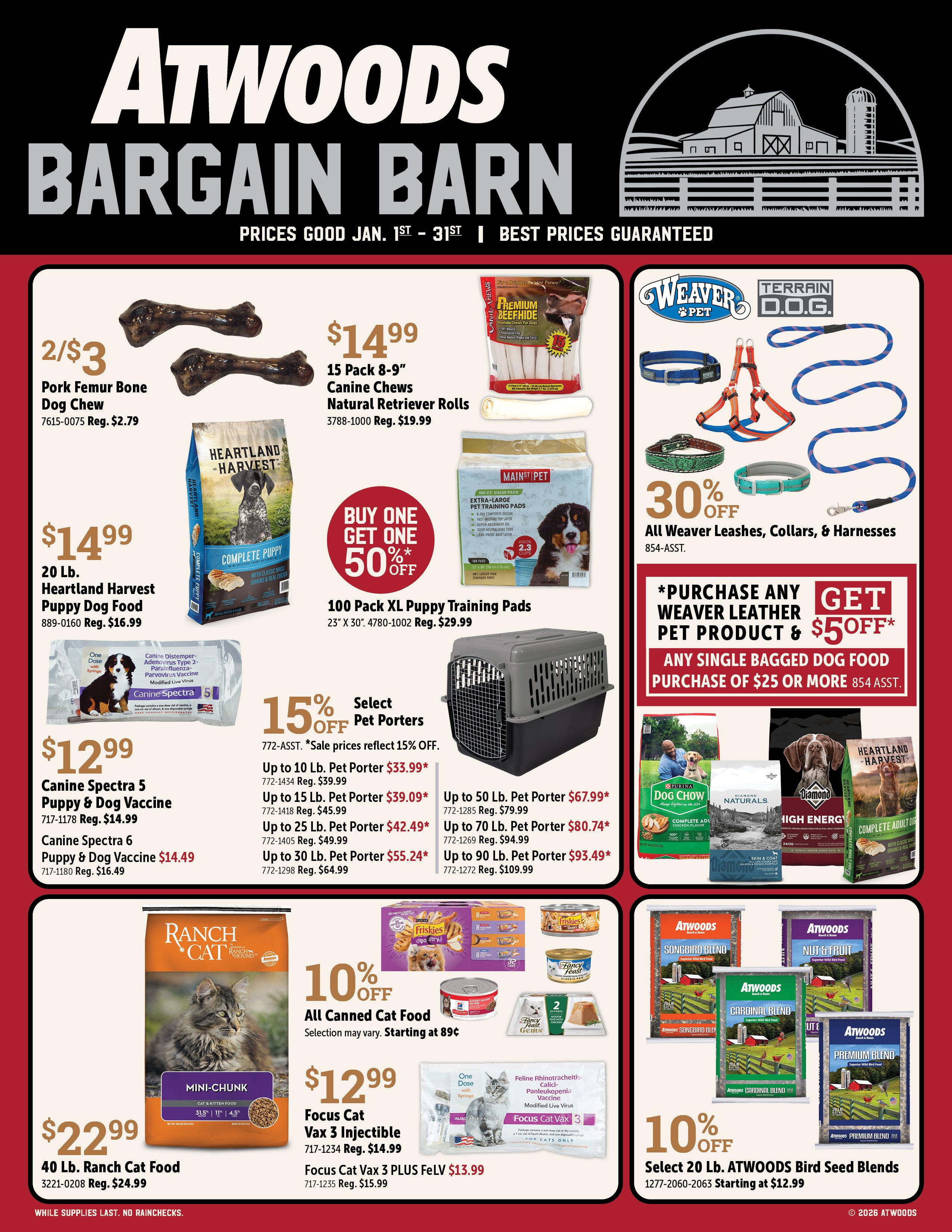 image of January 2026 Bargain Barn
