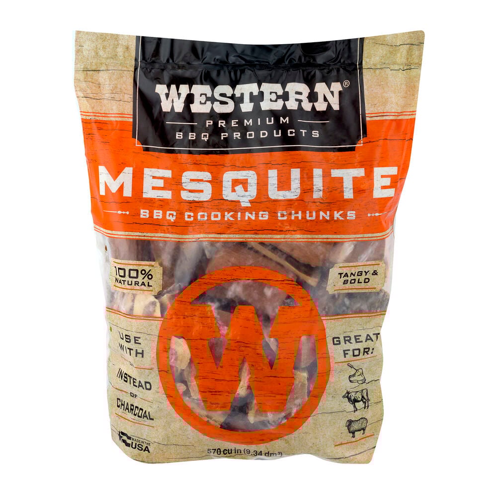 image of Premium BBQ Product Mesquite BBQ Cooking Chunks, 570 cu in
