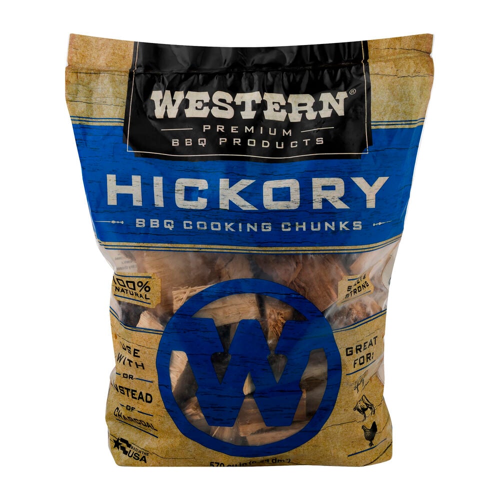 image of Premium BBQ Product Hickory BBQ Cooking Chunks, 570 cu in