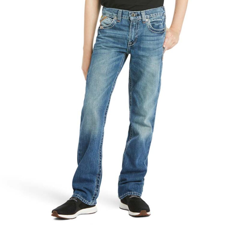 image of Boy's B5 Charger Stackable Low Rise Straight Leg Slim Fit Jean