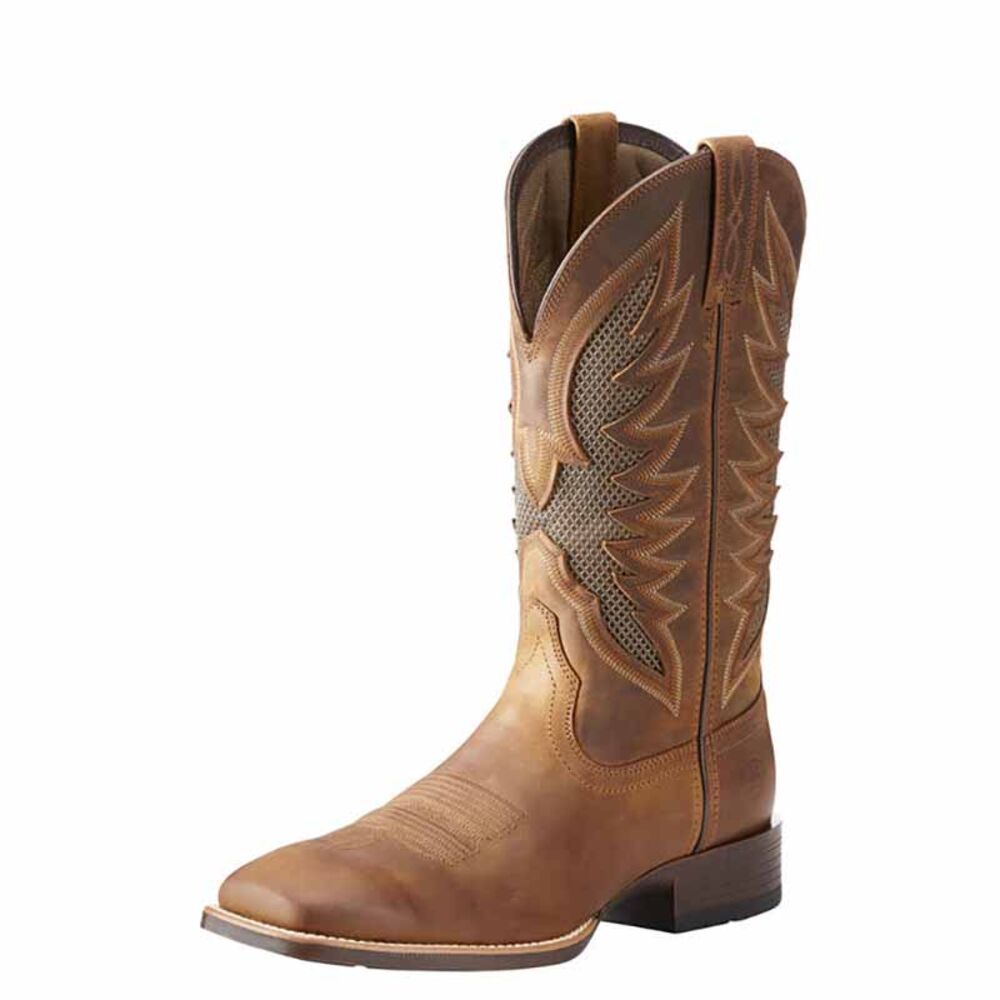 image of Men's Distressed Brown VentTEK Ultra Western Boot