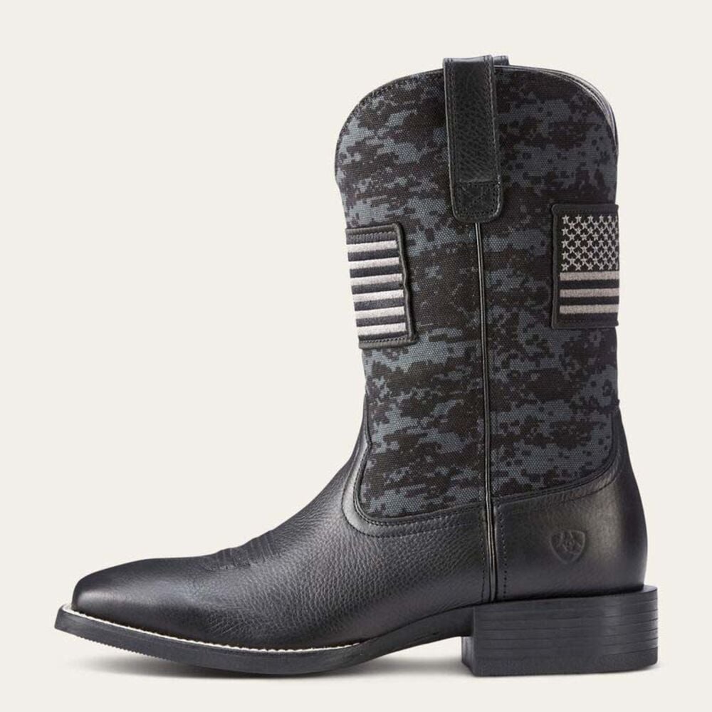 image of Men's Deertan Camo Sport Patriot Western Boot