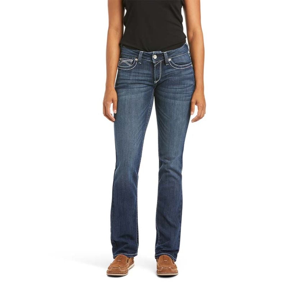 image of Women's R.E.A.L. Stretch Ivy Stackable Mid Rise Straight Leg Jean
