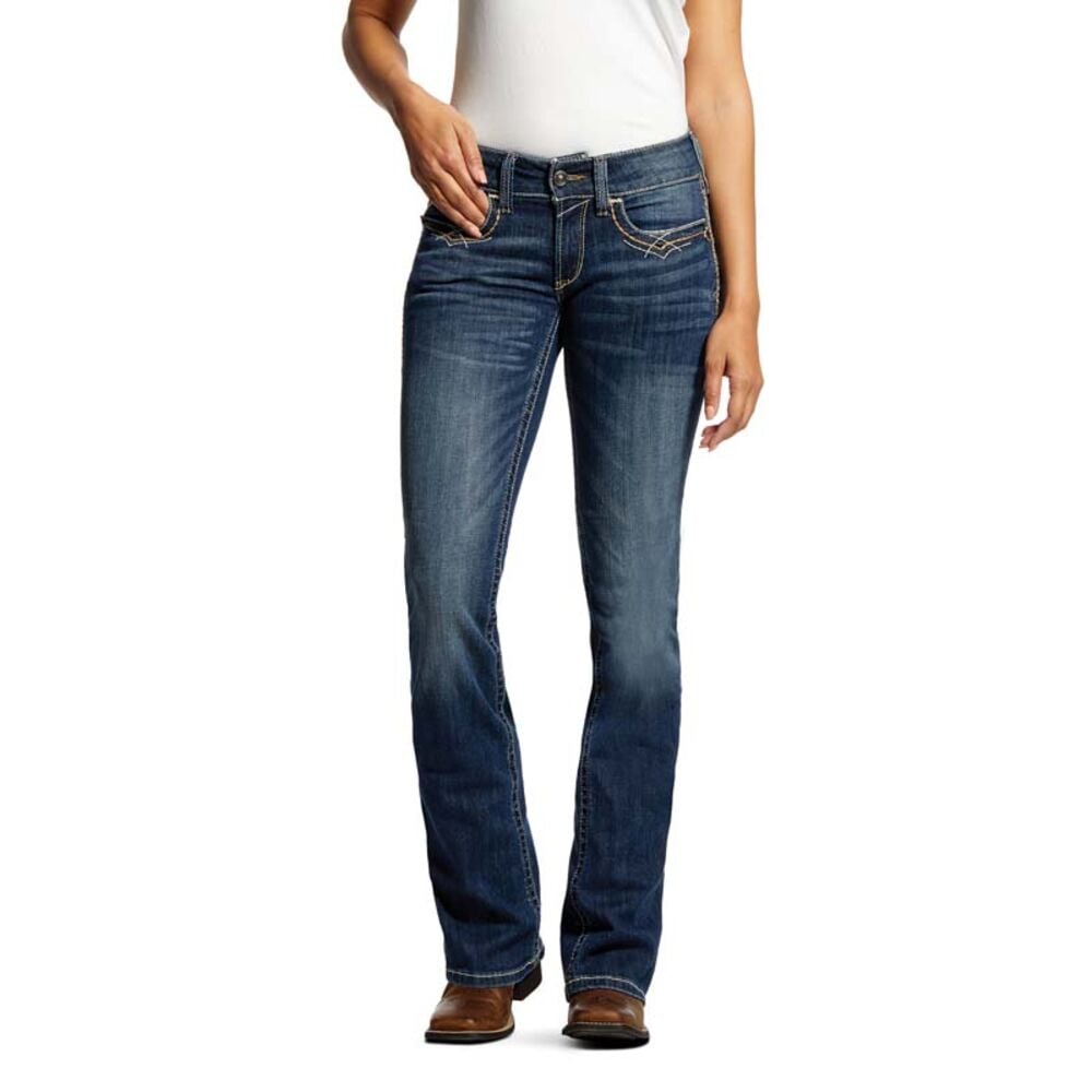 image of Women's R.E.A.L. Stretch Entwined Mid Rise Boot Cut Jean