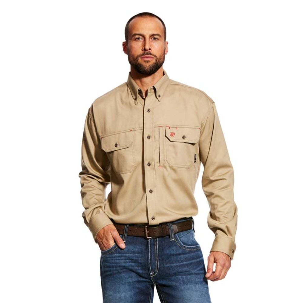 image of Men's FR Solid Vent Work Shirt