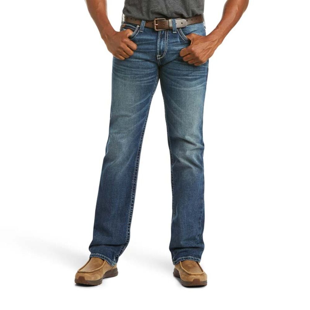 image of M7 Rocker Stretch Coltrane Stackable Low Rise Straight Leg Slim Fit Jean