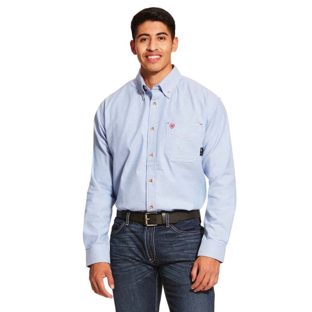 image of Men's FR Solid Twill DuraStretch Work Shirt