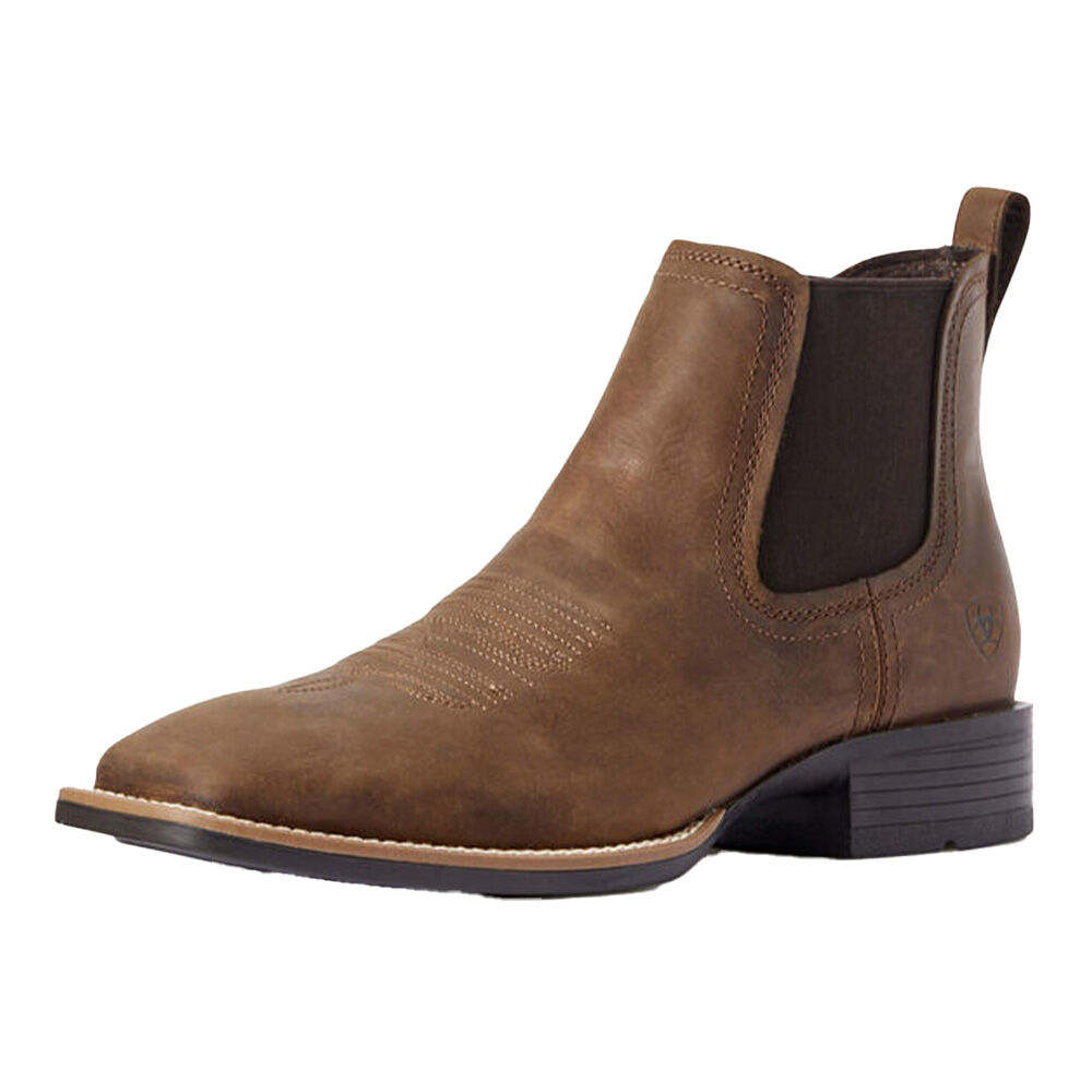 image of Men's Booker Chelsea Wide Square Toe Western Boot