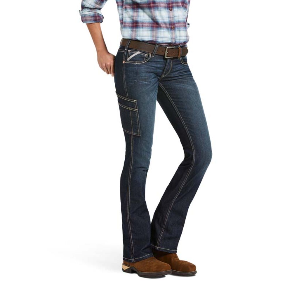 image of Women's Rebar DuraStretch Riveter Mid Rise Boot Cut Jean