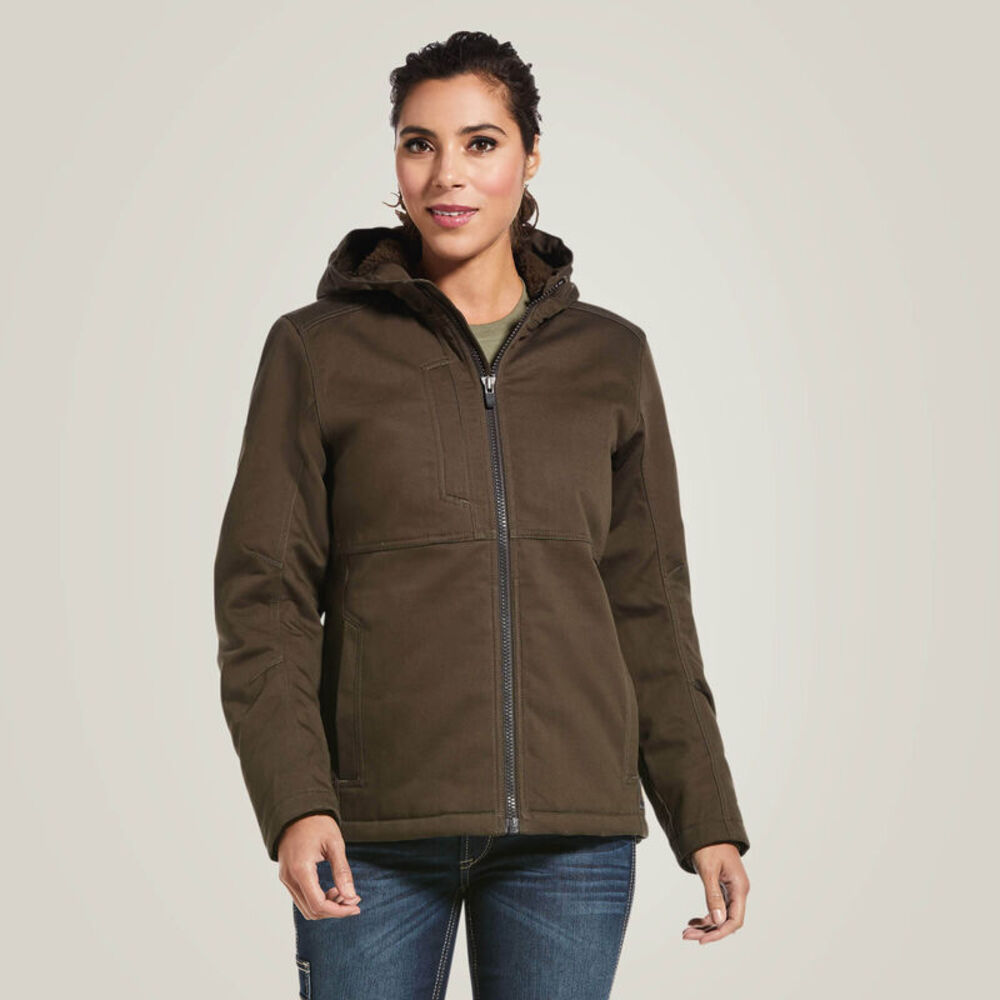 image of Women's Rebar DuraCanvas Insulated Jacket, Wren