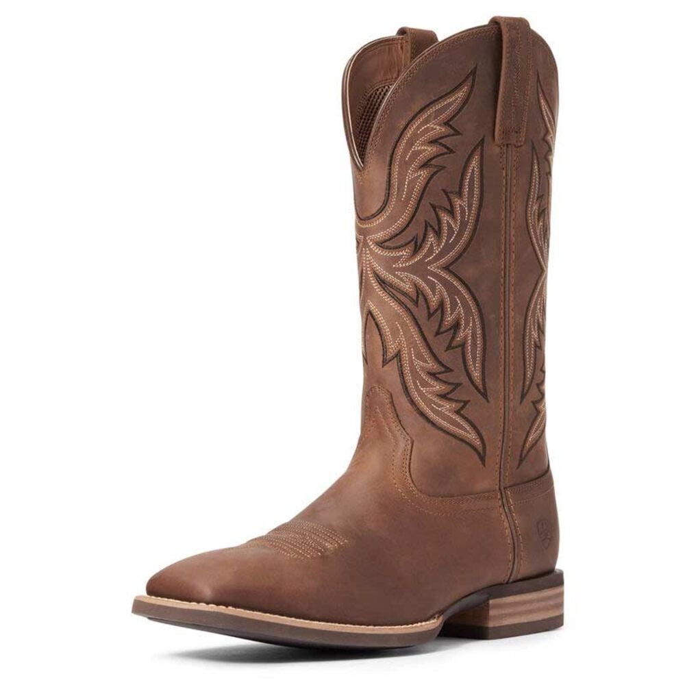 image of Men's Distressed Brown Everlite Fast Time Western Boot