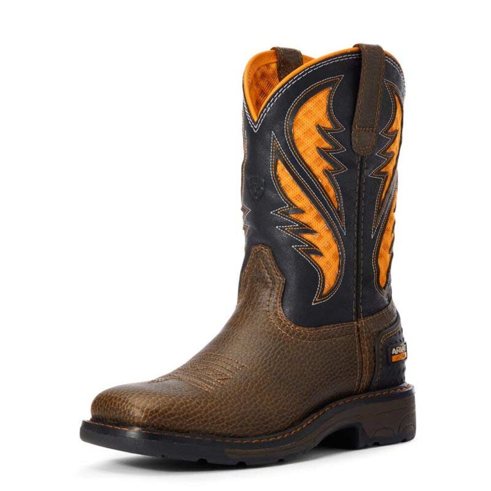 image of Kid's VentTEK Work Boot, Cocoa Brown