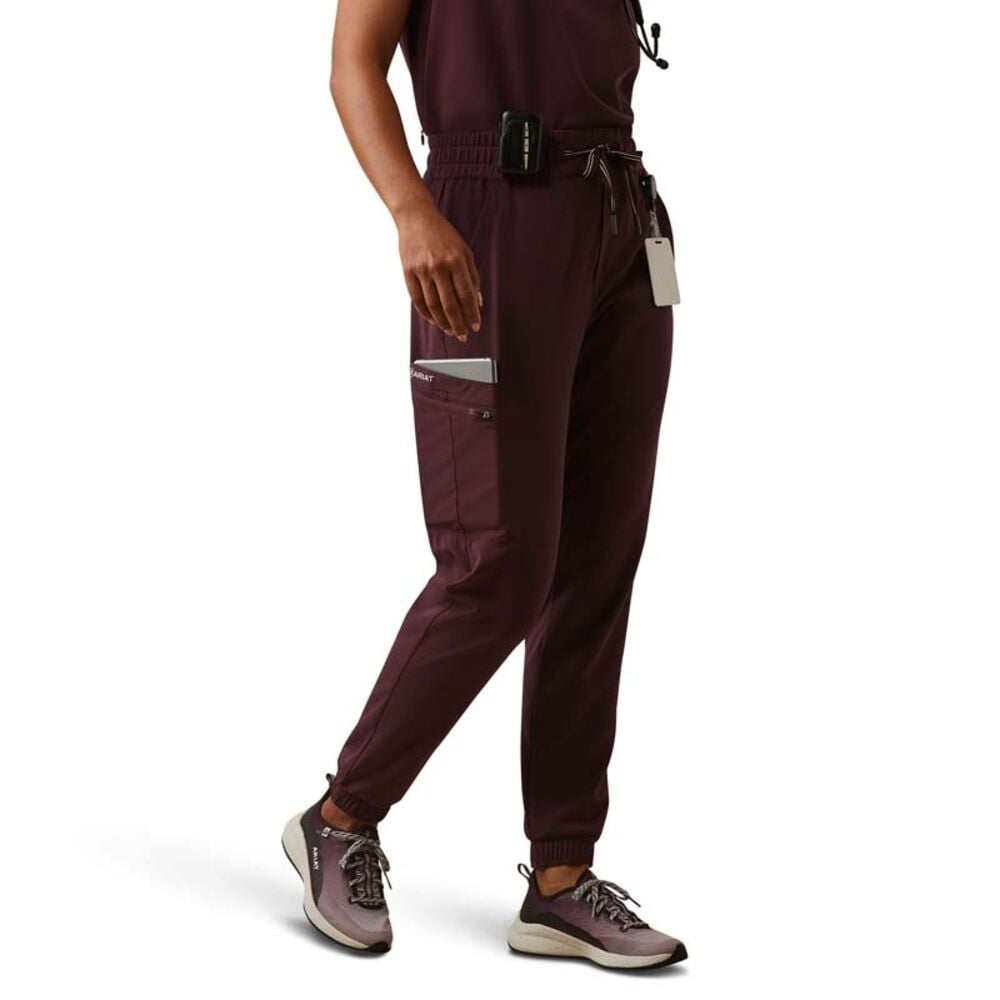 image of Women's Blackwell Cargo Stretch Jogger Scrub Pant, Winetasting