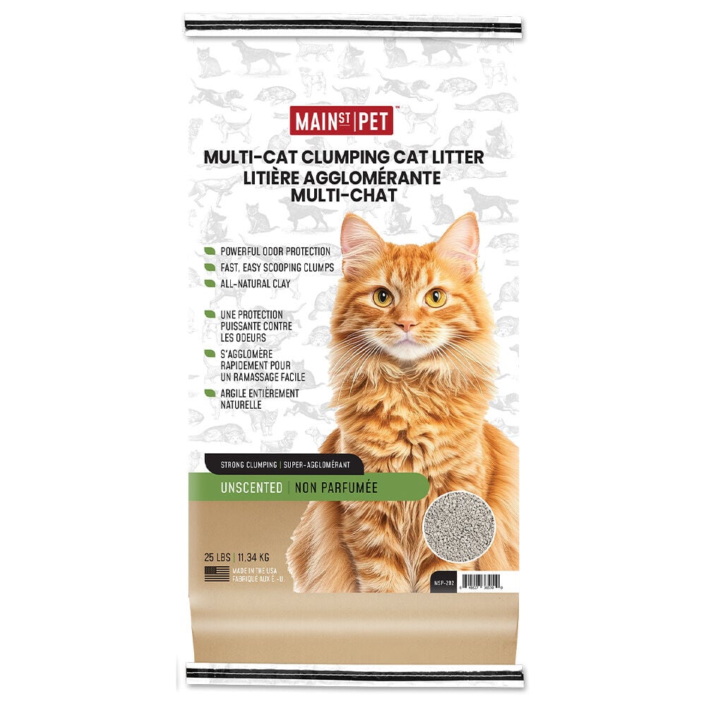image of Multi-Cat Clumping Litter- Unscented, 25 lb