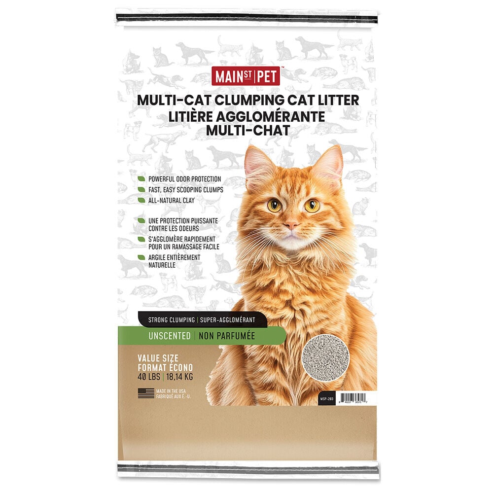 image of Multi-Cat Clumping Litter- Unscented, 40 lb