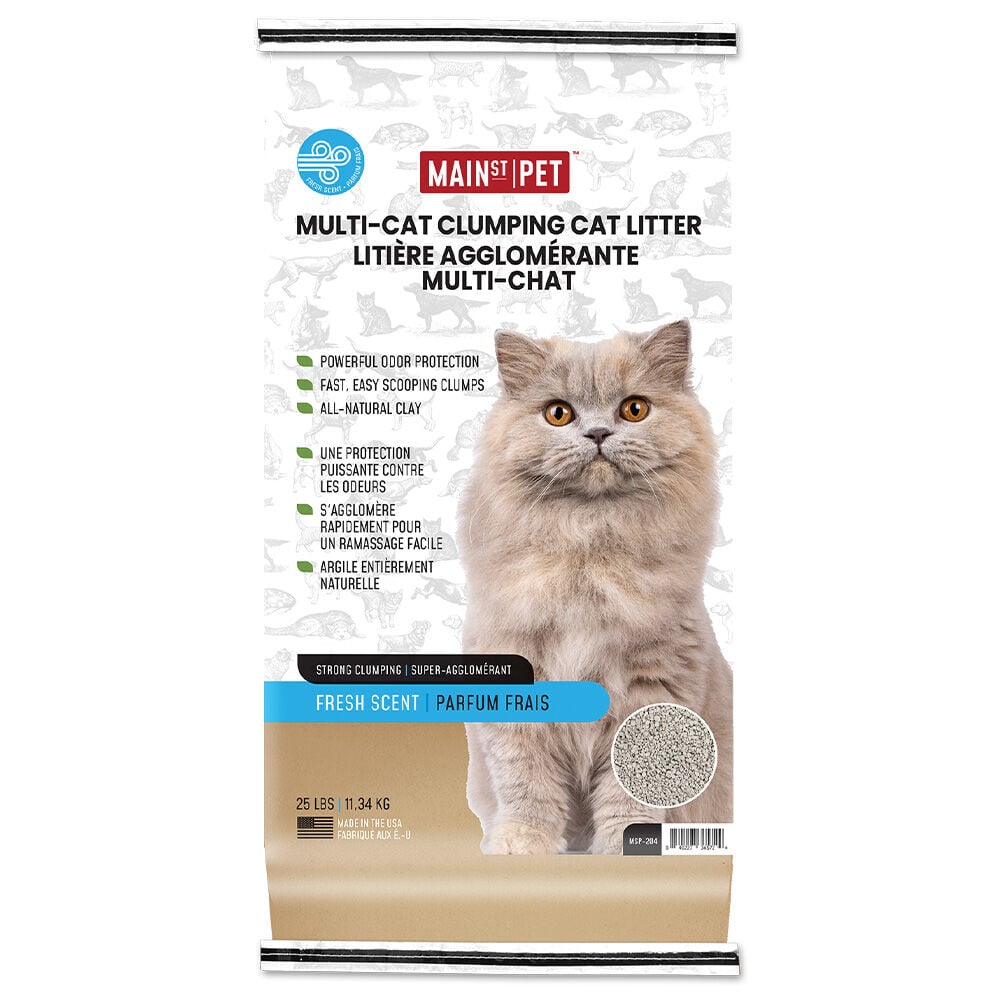 image of Multi-Cat Clumping Litter- Fresh Scent, 25 lb