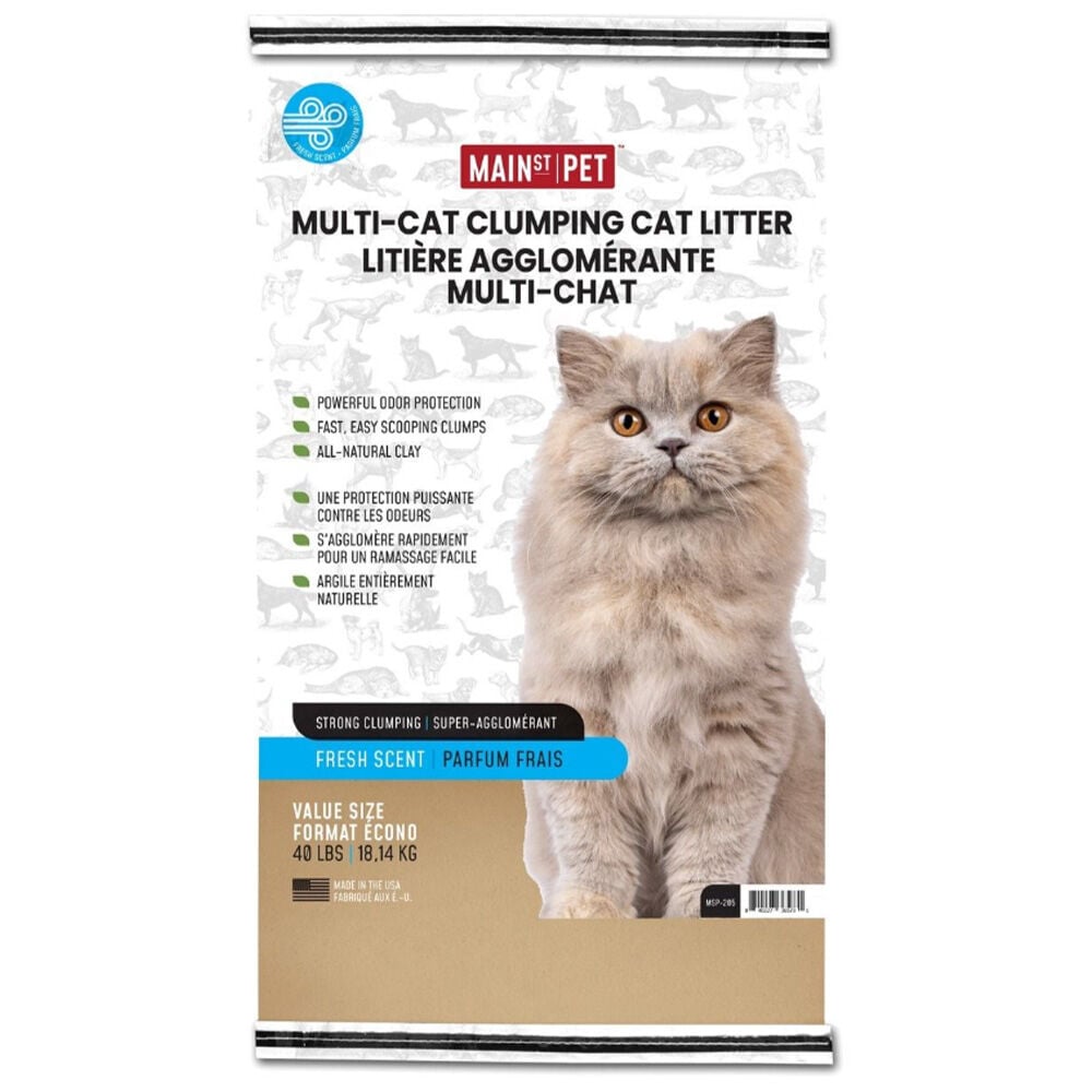 image of Multi-Cat Clumping Litter- Fresh Scent, 40 lb