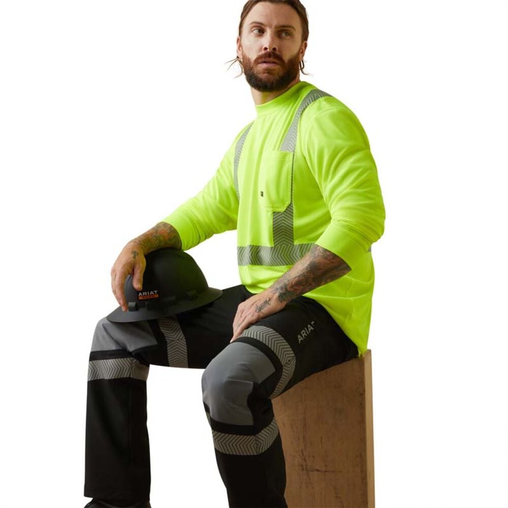 image of Men's Rebar Hi-Vis ANSI Long Sleeve T-Shirt