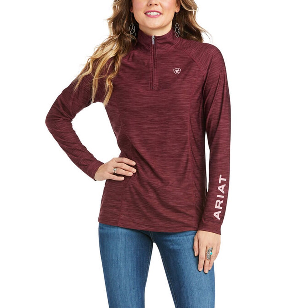 image of Women's Laguna 1/4 Zip Long Sleeve Shirt- Baja Print