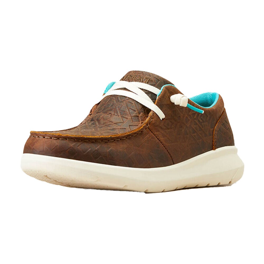 image of Women's Hilo Shoe- Brown Blanket Emboss
