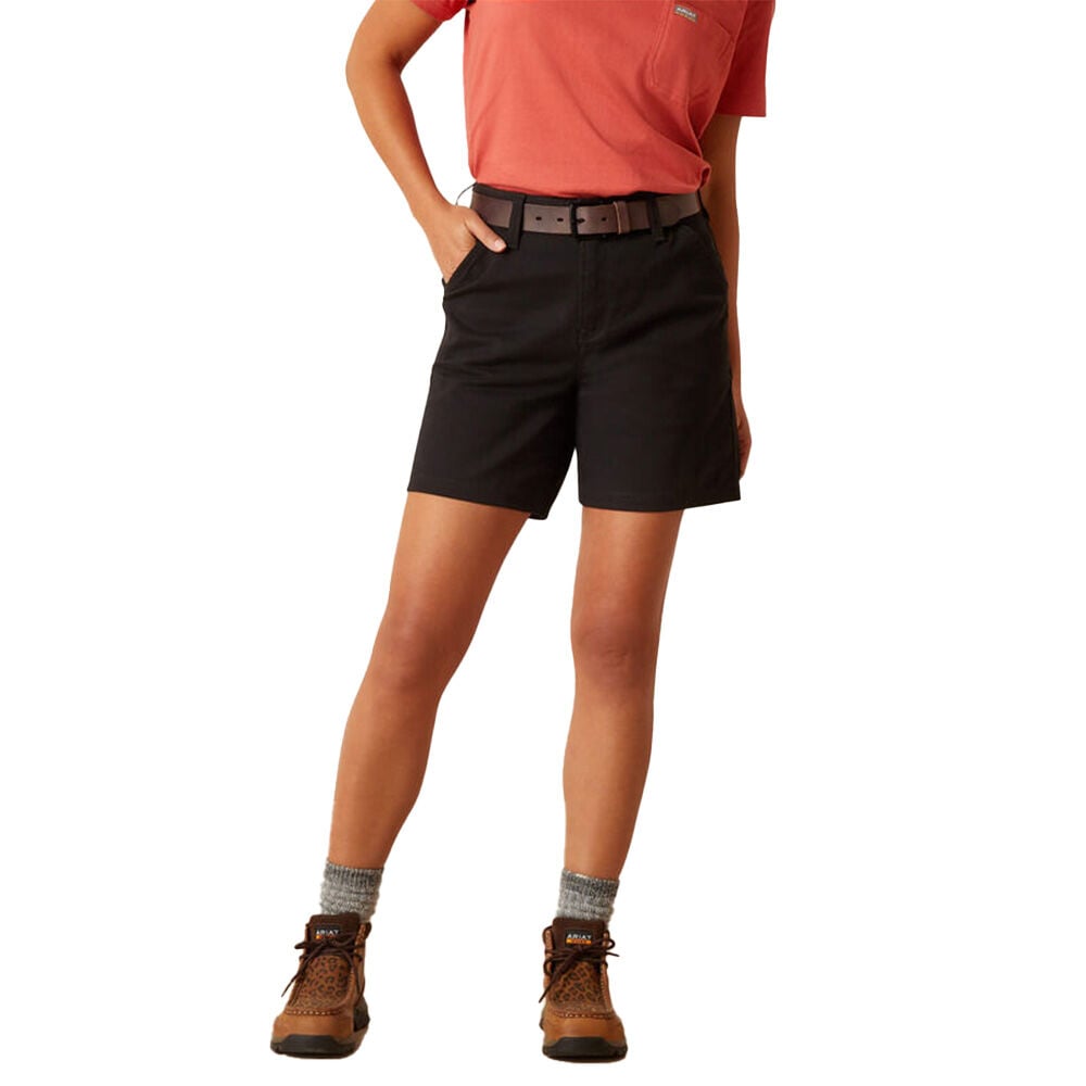 image of Women's Rebar PR Made Tough 6 in Short- Black