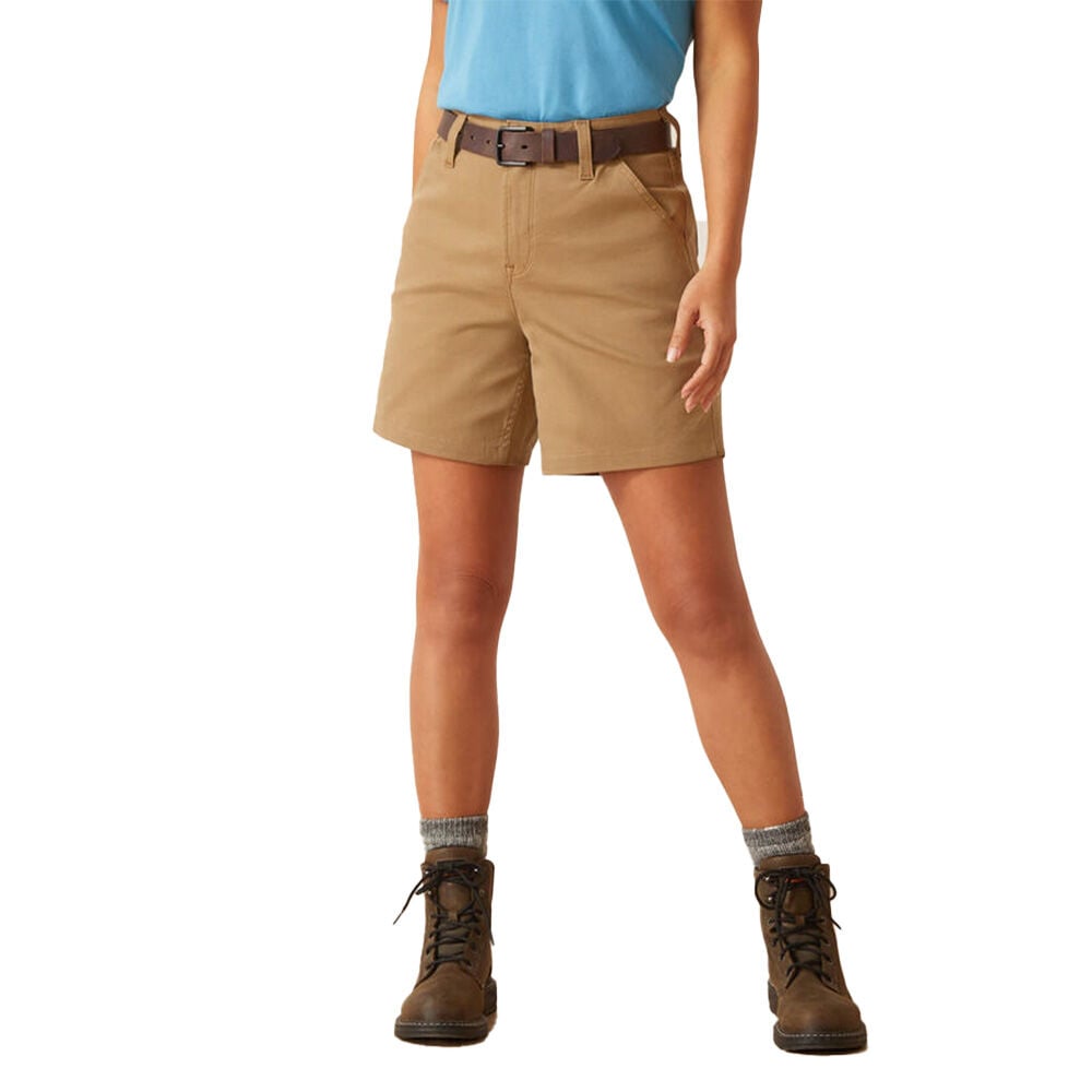 image of Women's Rebar PR Made Tough 6 in Short- Field Khaki