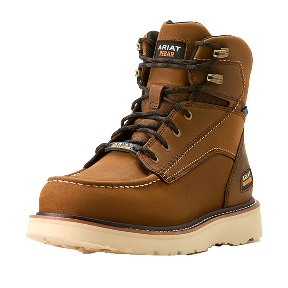 image of 6 in Men's Rebar Wedge Moc Toe Waterproof Work Boot