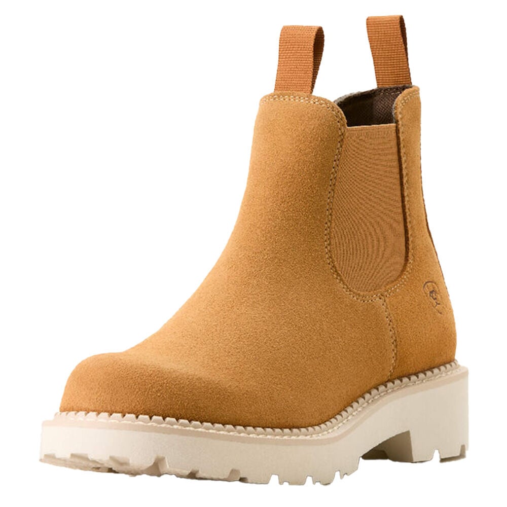 image of Women's Fatbaby Chelsea Western Boot- Wheat Suede
