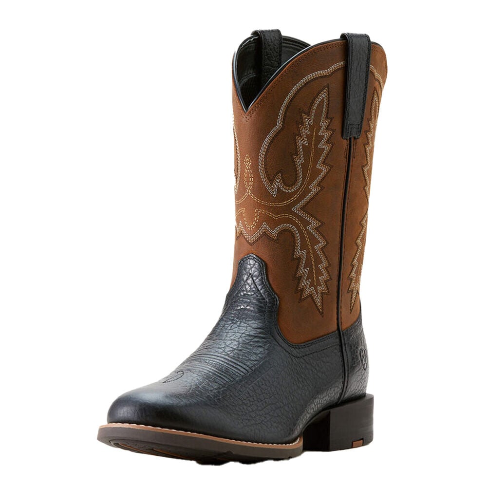 image of Men's Sport Stratten Cowboy Boot- Black Adobe