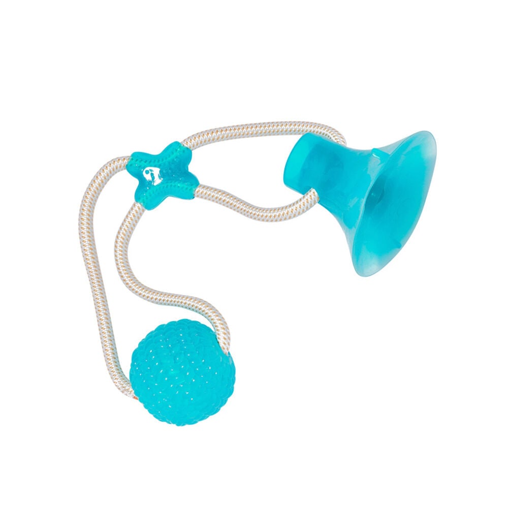 image of Suction Cup Rope & Ball Dog Toy