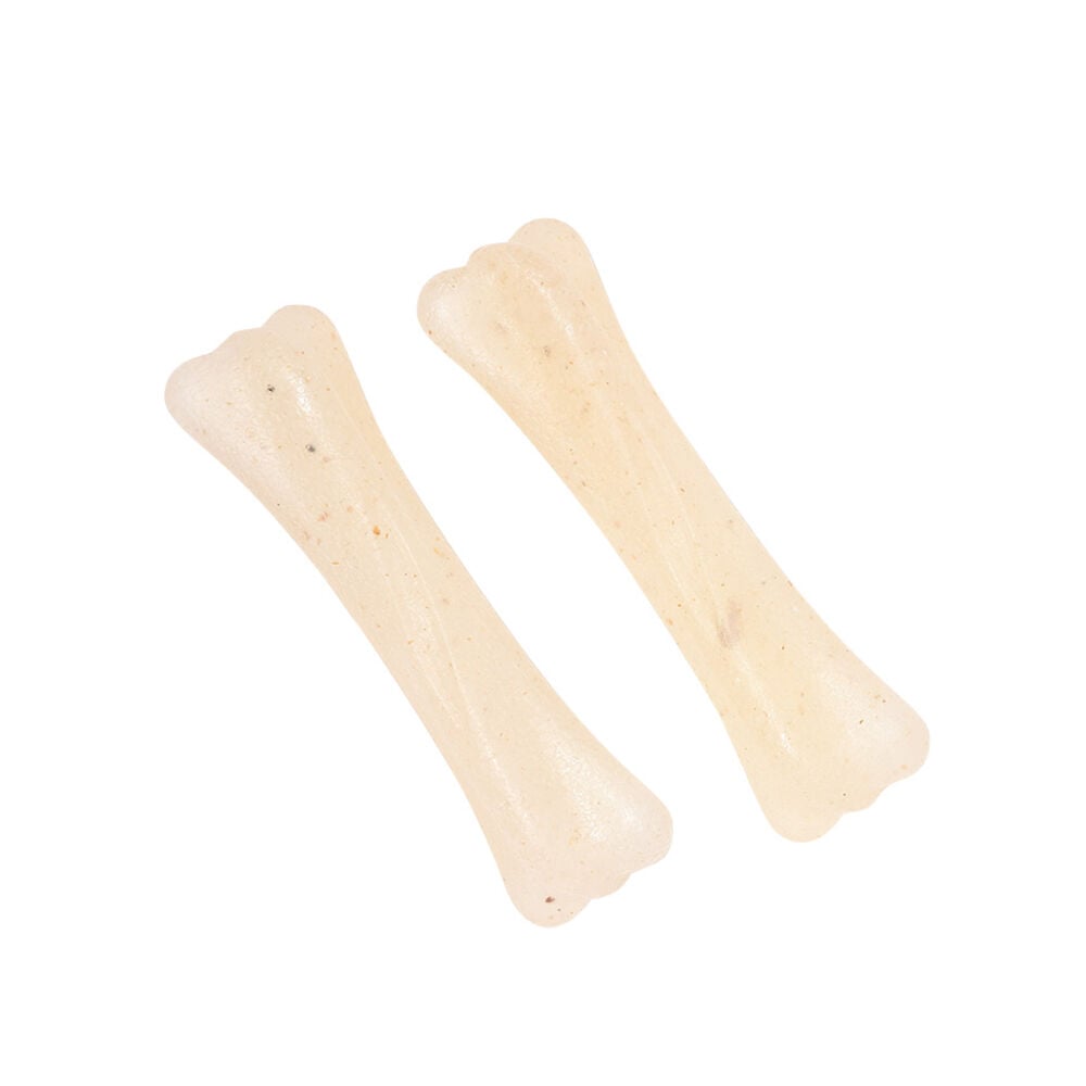 image of Durable Chew Dog Bones-Bacon Flavored, 4.5 in, 2 pk