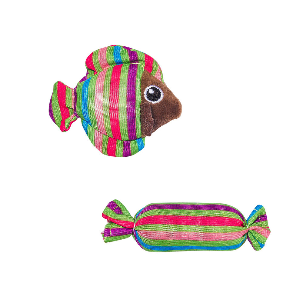 image of Fish & Candy Catnip Cat Toys, 2 pk