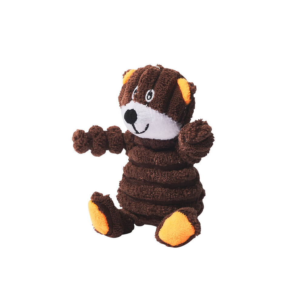 image of Mini Corduroy Bear Squeaky Dog Toy