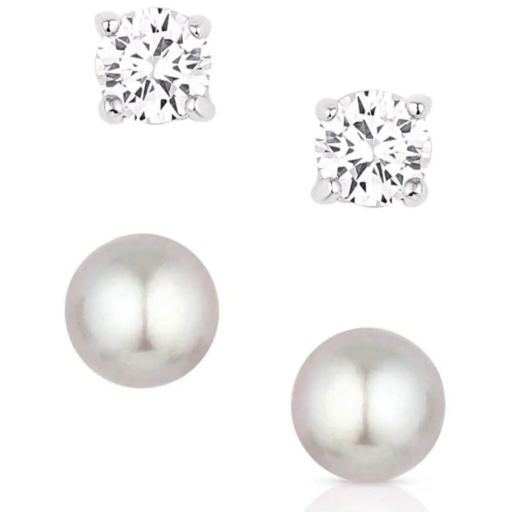 image of Women's Earring Set- Pearl Harmony