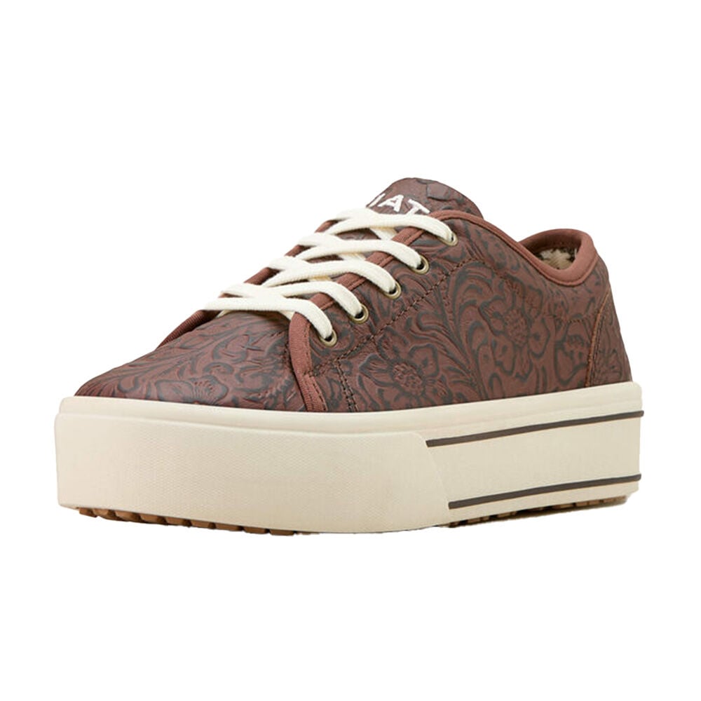 image of Women's Skylar Shoe- Brown Floral Emboss