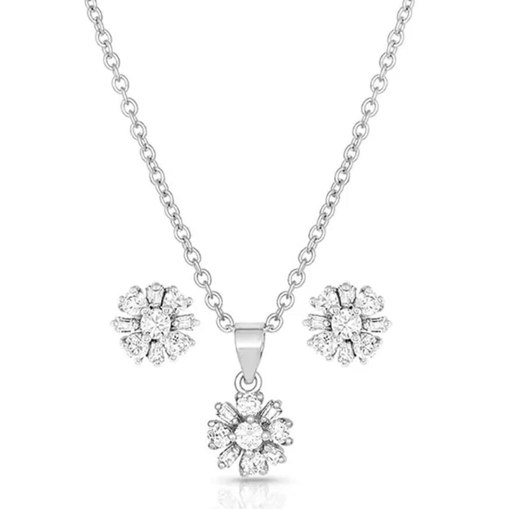 image of Women's Jewelry Set- Simply Brillant Flower