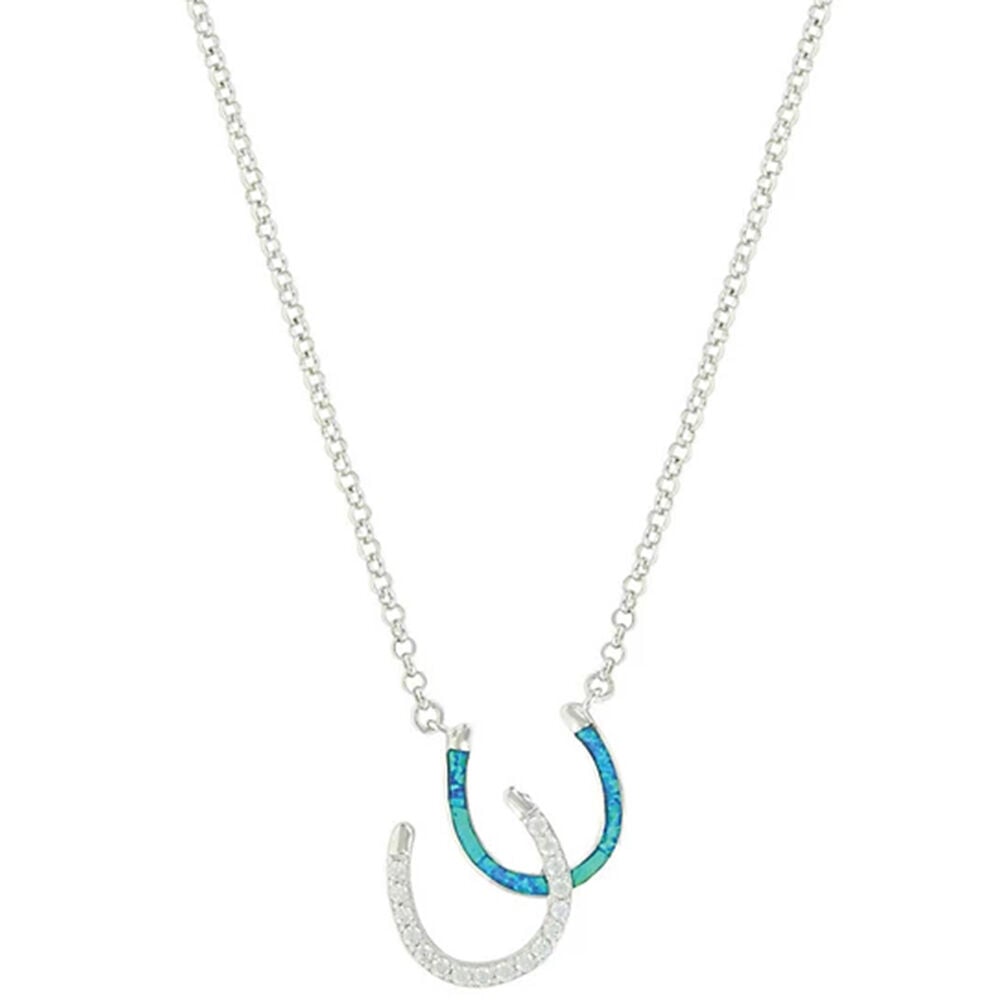 image of Women's Necklace- River Lights Double Horseshoe