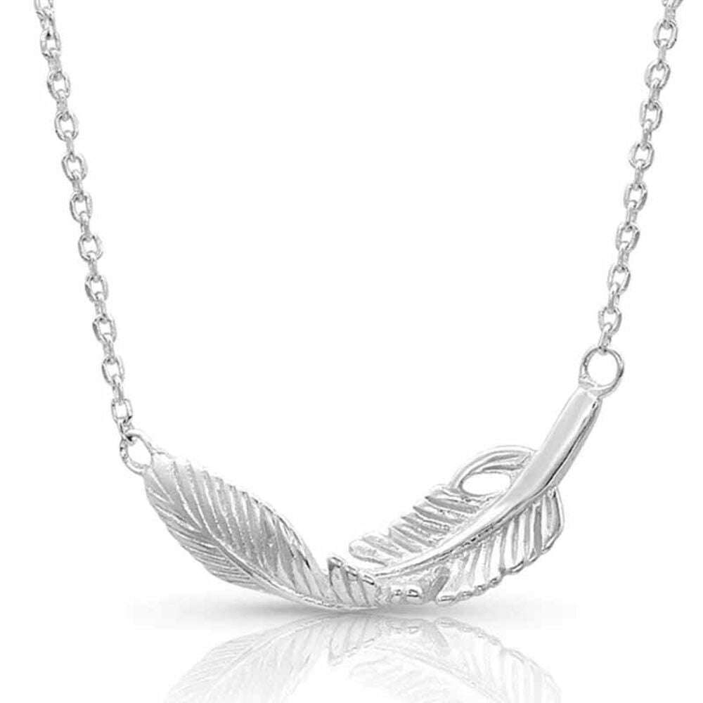 image of Women's Necklace- Turning Feather