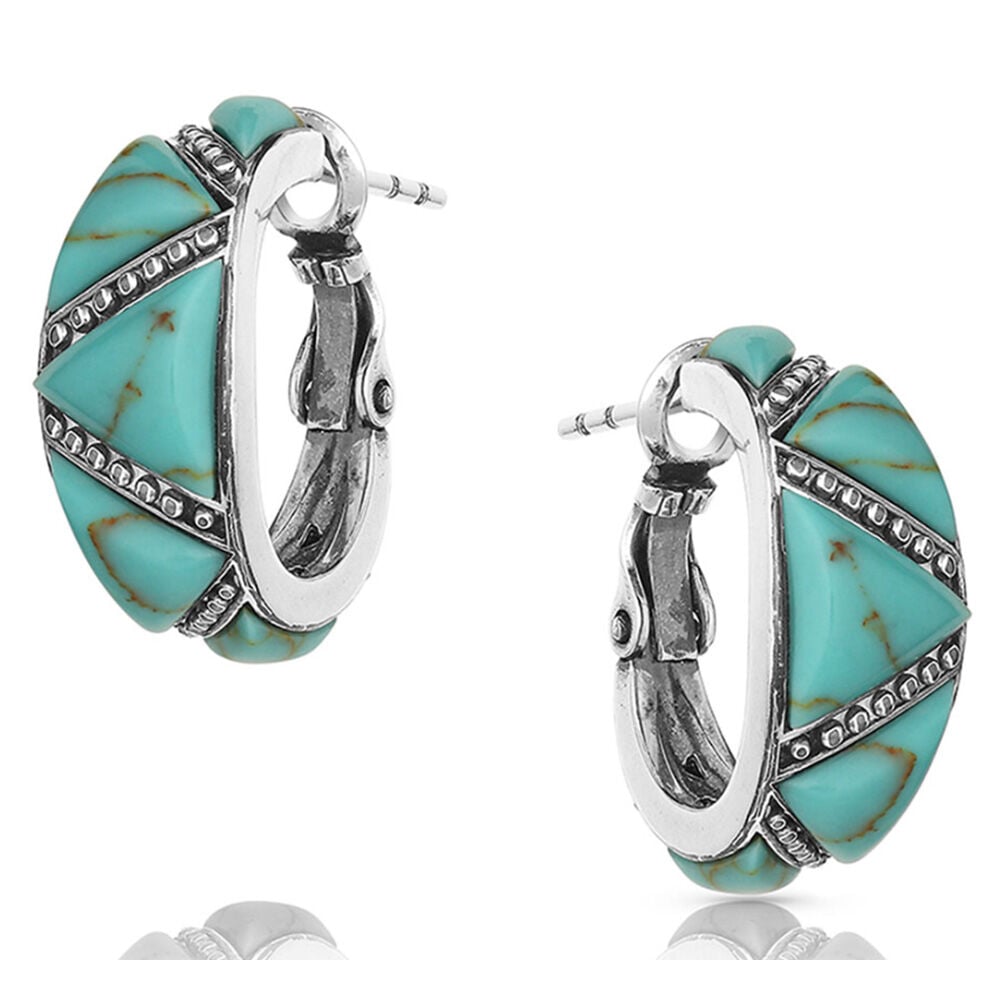 image of Women's Earrings- Turquoise Wedge