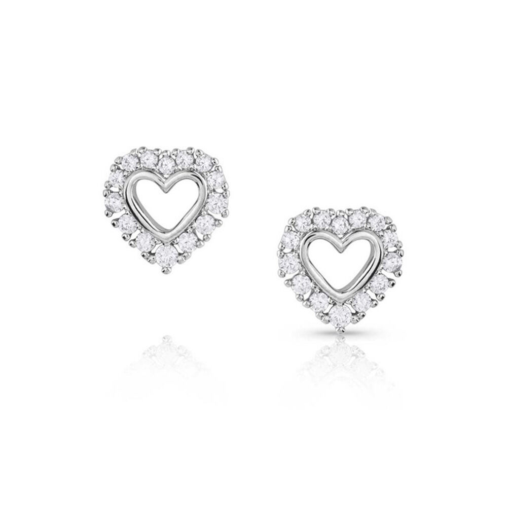 image of Women's Icy Heart Earrings